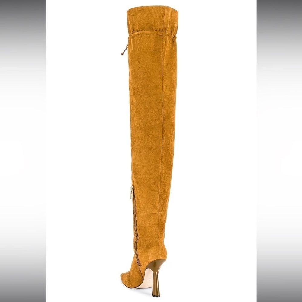 New! Good American Carla Over the Knee Boot Tobacco 7 🤎 NWOB - Picture 7 of 12